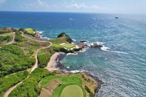 Cabot Saint Lucia (Point Hardy) 16th Tee Aerial